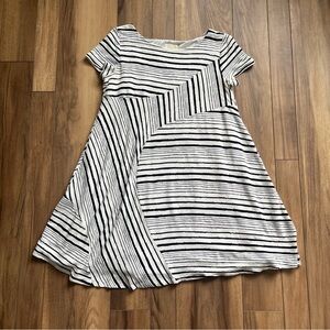 Maeve by Anthropologie Stripestack Knee Length Dress Women's Large